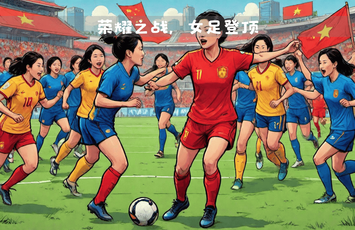 中国女足在国际赛场奋勇拼搏，展现青春风采